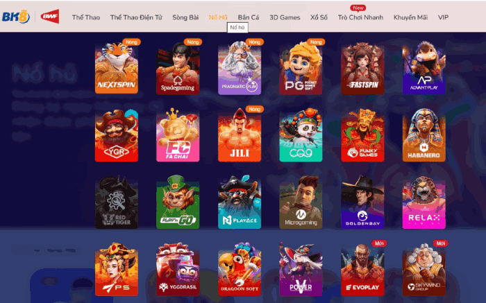 nhà cái nổ hũ BK8