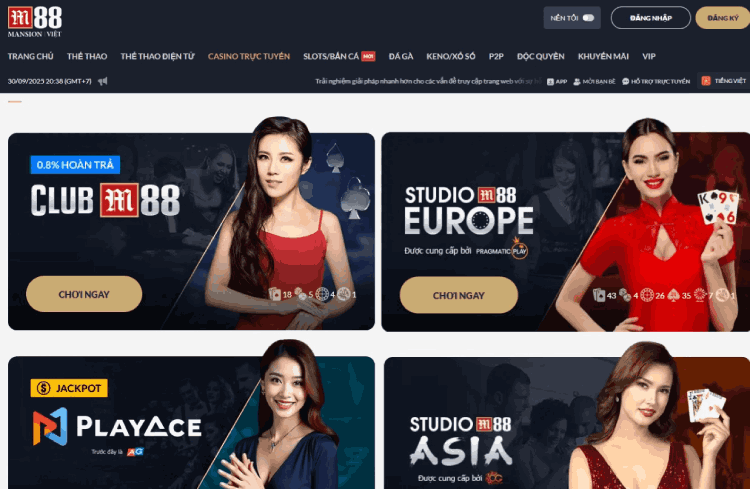 sảnh cược M88