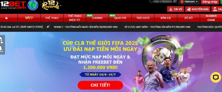 bóng đá 12BET
